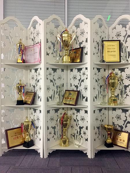 紐樂康獎牌展示區